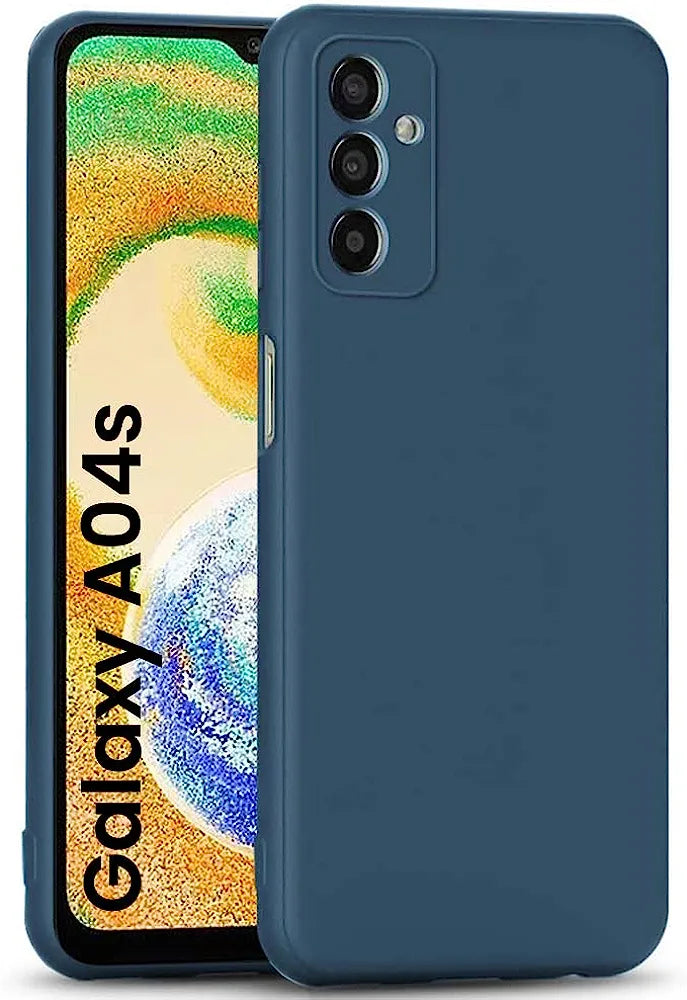 Samsung A04s Silicone + Cloth Back Cover soft
