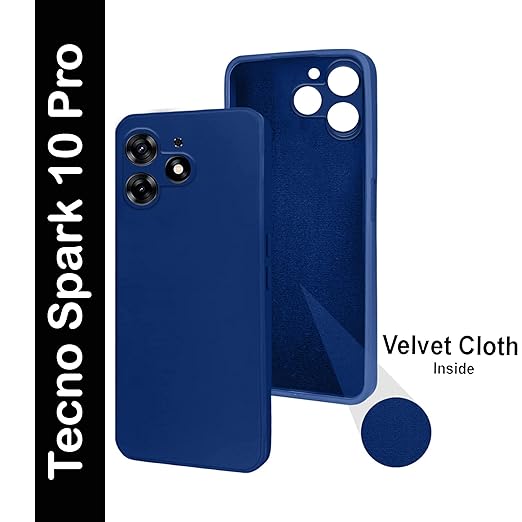 Techno spark 10 pro Mobile Back Cover Silicone + Cloth