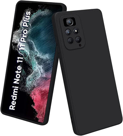 Mi Note 11 Pro / Mi Note 11 pro + Mobile Back Cover ( Silicone + Cloth) soft