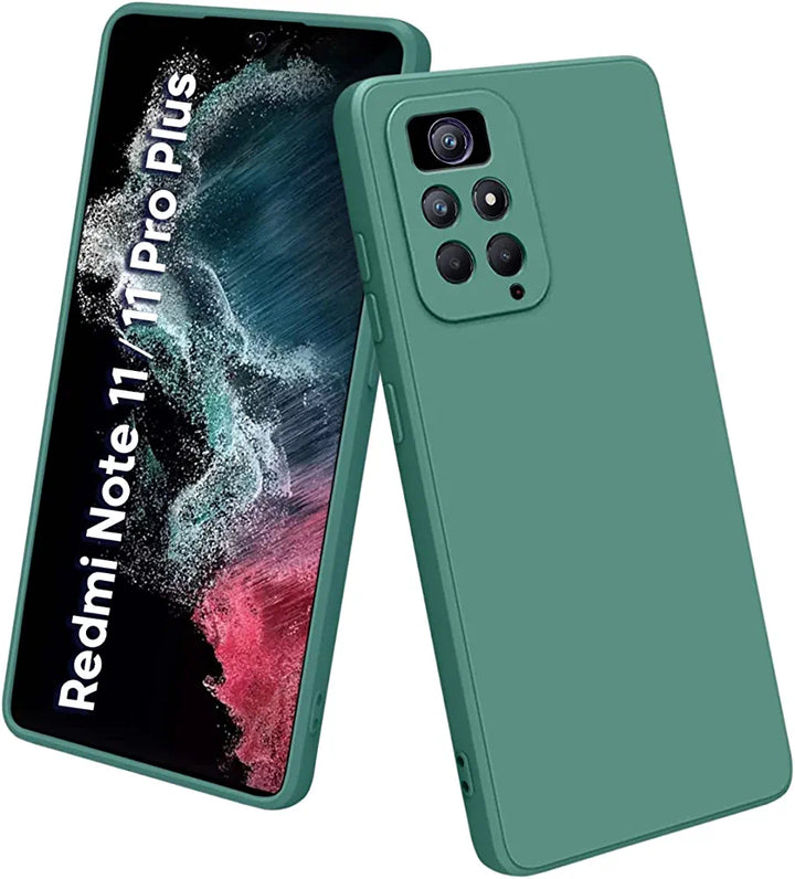 Mi Note 11 Pro / Mi Note 11 pro + Mobile Back Cover ( Silicone + Cloth) soft