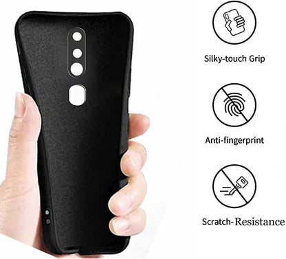 Oppo F11 Back Cover ( Silicone + Cloth) soft