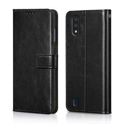 Samsung Galaxy M01 Mobile Leather Flip Cover