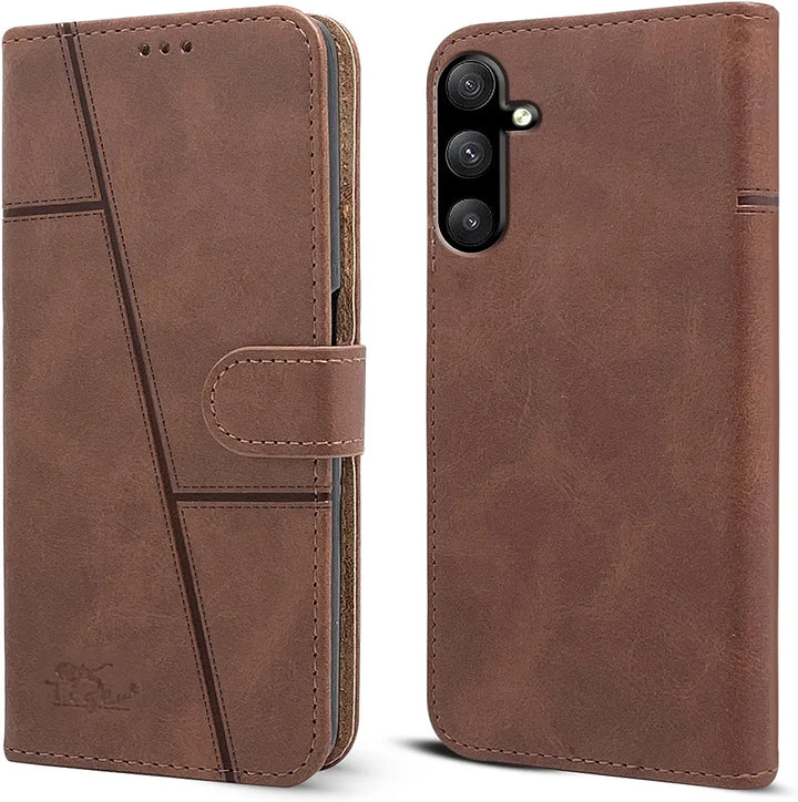 Samsung A34 Mobile Leather Flip Cover