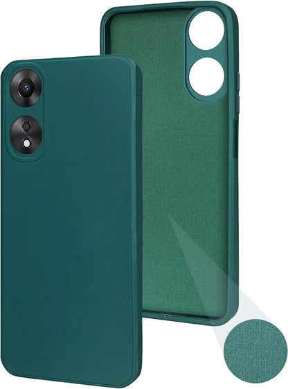 Oppo A58 (5G)  Silicone + Cloth Mobile Back Cover