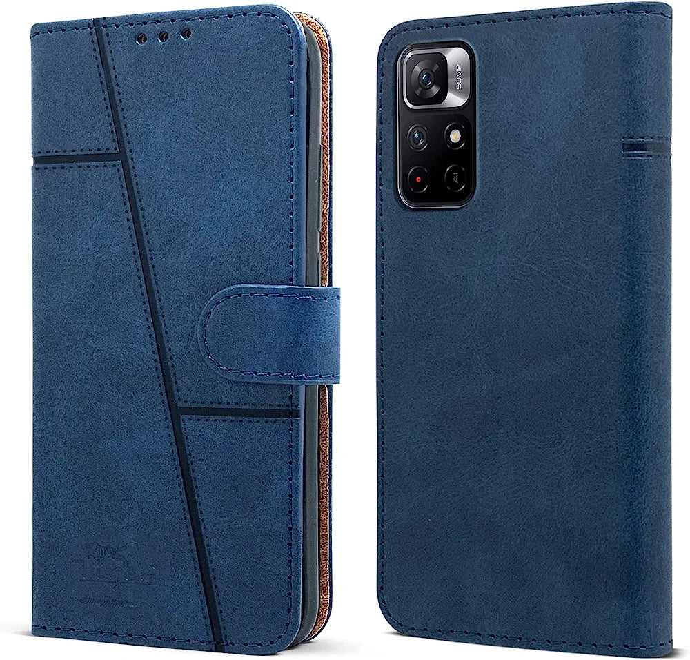 Mi Note 11T (5G)/ Poco M4 pro Mobile Leather Flip Back Cover