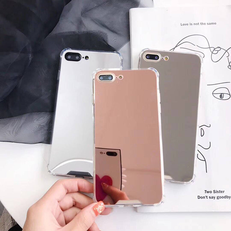Apple Iphone series Simple soft edge mirror Case (Exclusive)