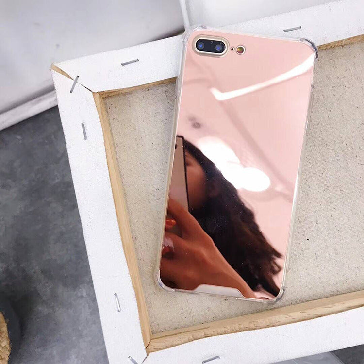Apple Iphone series Simple soft edge mirror Case (Exclusive)