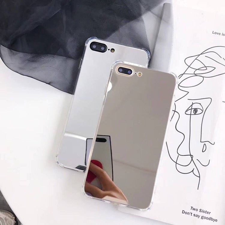 Apple Iphone series Simple soft edge mirror Case (Exclusive)