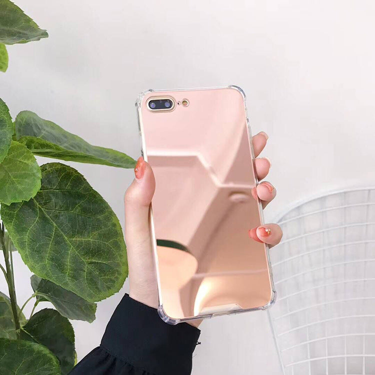 Apple Iphone series Simple soft edge mirror Case (Exclusive)