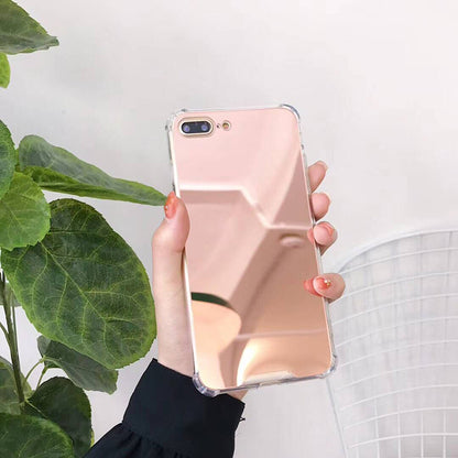 Apple Iphone series Simple soft edge mirror Case (Exclusive)