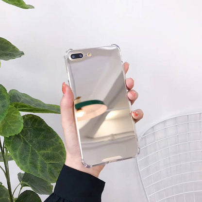 Apple Iphone series Simple soft edge mirror Case (Exclusive)