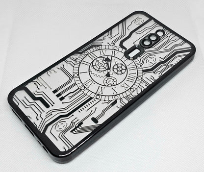 Mi 8A / 8A Dual Back Cover with CD Watch Machine Design soft