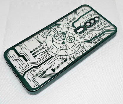 Mi 8A / 8A Dual Back Cover with CD Watch Machine Design soft