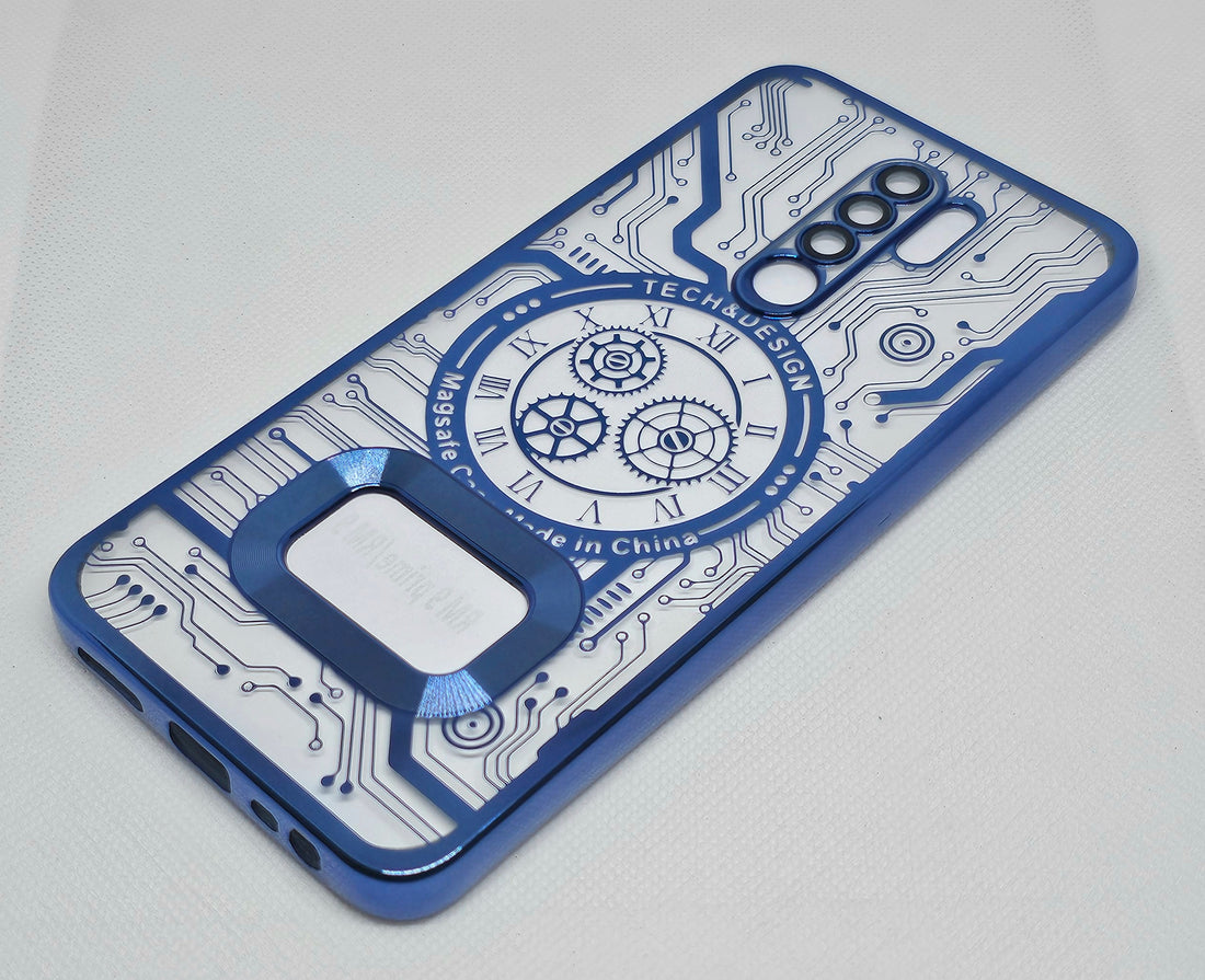 Mi 9 Prime Mobile Back Cover CD Watch Machine Design