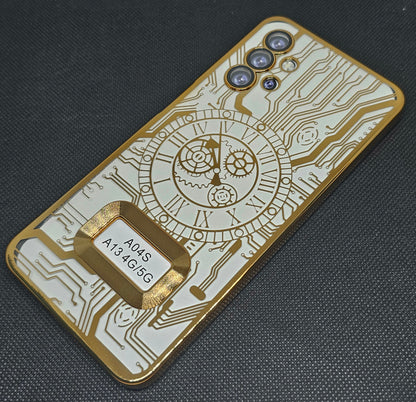 Samsung A23/ A13 (4G)  Back Cover with CD Watch Machine Design soft