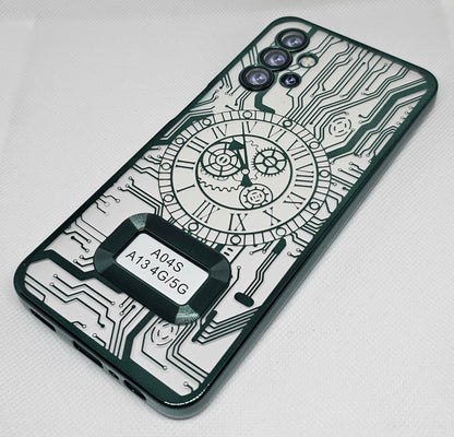 Samsung A23/ A13 (4G)  Back Cover with CD Watch Machine Design soft