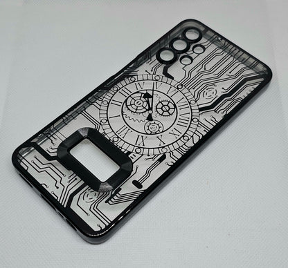 Samsung A13 (4G)Back Cover with CD Watch Machine Design soft