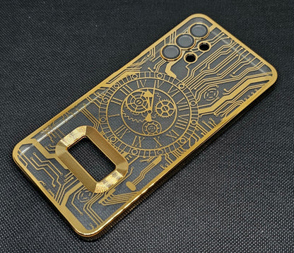 Samsung A13 (4G)Back Cover with CD Watch Machine Design soft