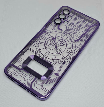 Samsung A13 (4G)Back Cover with CD Watch Machine Design soft