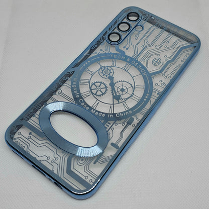 Samsung A14 (5G)Back Cover with CD Watch Machine Design soft