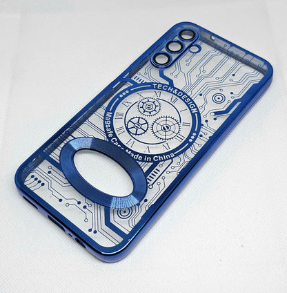 Samsung A14 (5G)Back Cover with CD Watch Machine Design soft