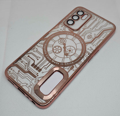 Oppo A16 Mobile CD Watch Machine Design Back Cover