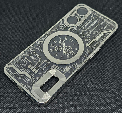Oppo A78(5G)/A58(5G)/A58x Back Cover with CD Watch Machine Design soft