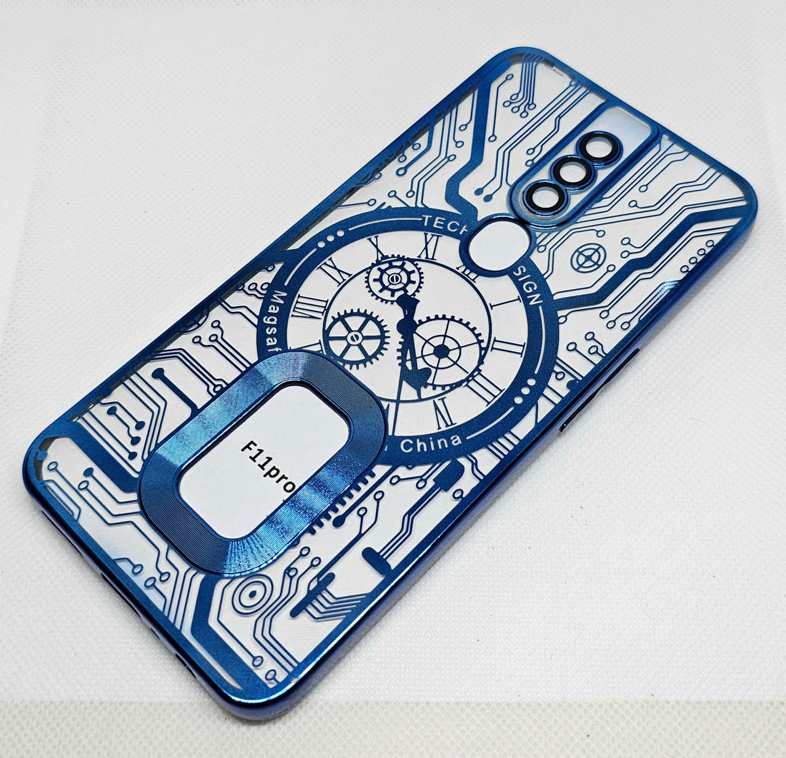 Oppo F11 pro  Back Cover with CD Watch Machine Design soft