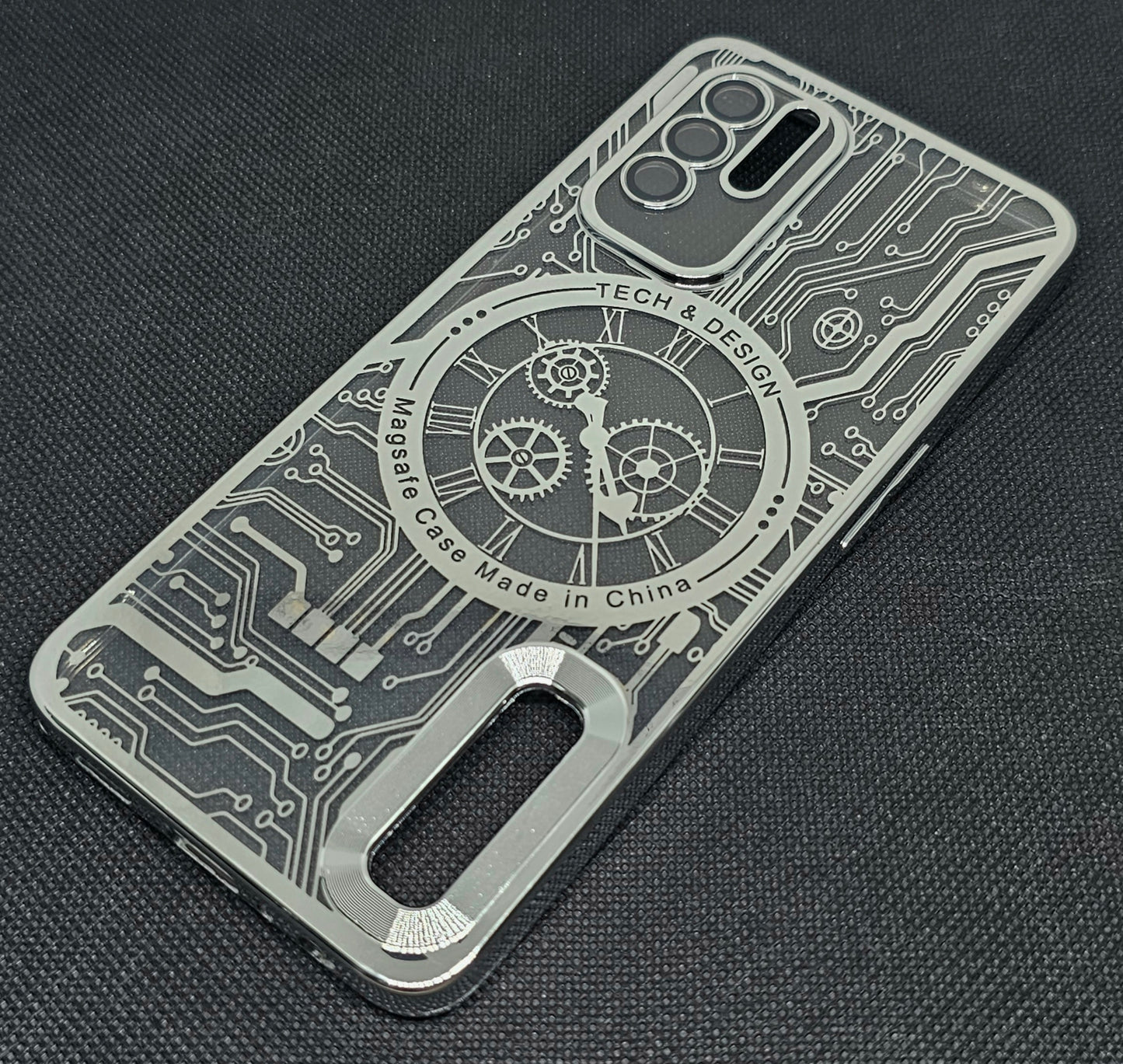 Oppo F19 pro plus Back Cover with CD Watch Machine Design