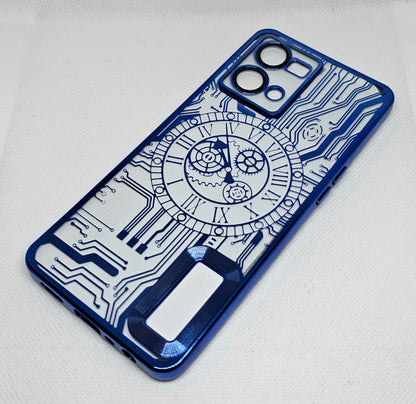 Oppo F21 Pro (4G) Back Cover with CD Watch Machine Design soft