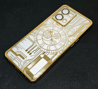 Oppo F21 Pro (4G) Back Cover with CD Watch Machine Design soft