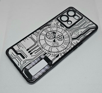 Oppo F21 Pro (4G) Back Cover with CD Watch Machine Design soft