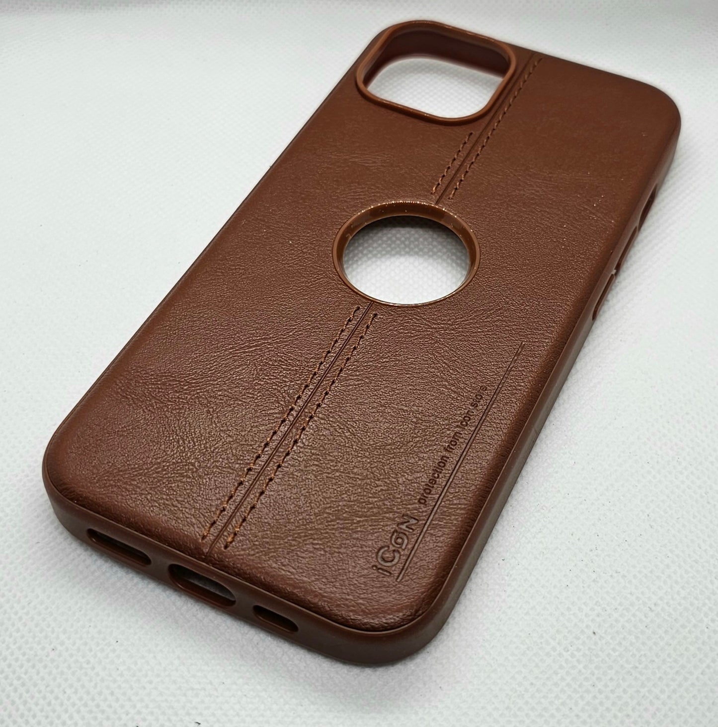 Luxurious Leather Apple Iphone 14 Mobile Back Cover