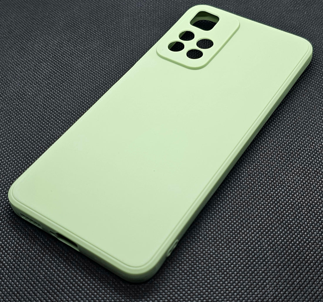 Mi 11i Silicone + Cloth inner side Mobile Back cover soft