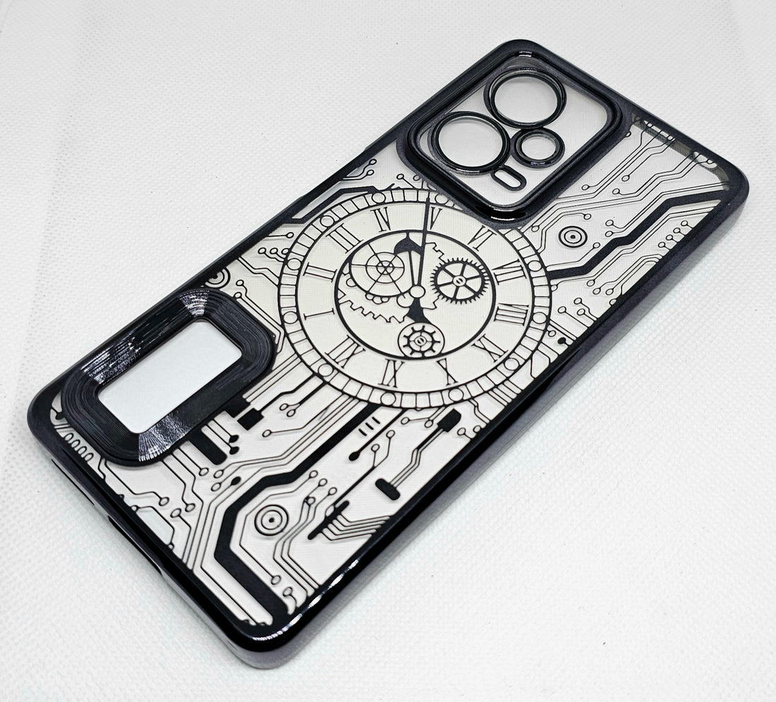 Mi Note 12 pro Plus  Mobile CD Watch Machine Design Mobile Back Cover