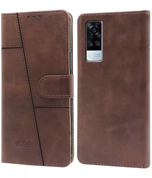 Vivo Y51A Leather Flip Cover