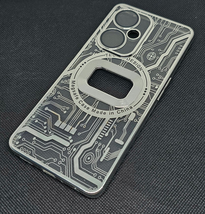 One Plus Nord CE 3 Lite  Back Cover with CD Watch Machine Design soft
