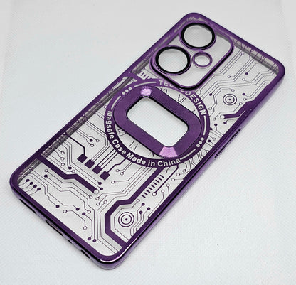 One Plus Nord CE 3 Lite  Back Cover with CD Watch Machine Design soft