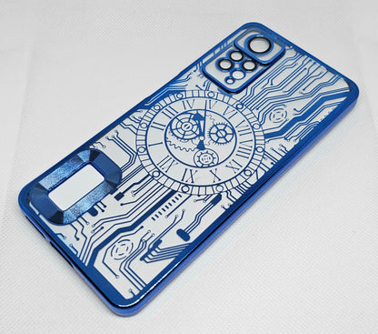Mi Note 11 Pro  Mobile Back Cover with CD Watch Machine Design soft