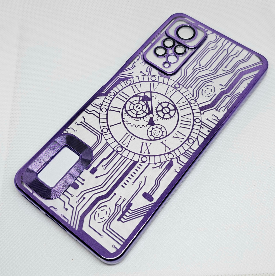 Mi Note 11 Pro  Mobile Back Cover with CD Watch Machine Design soft