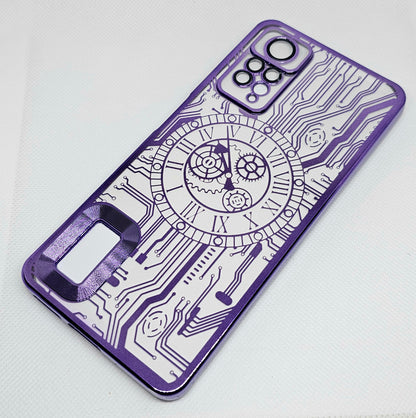 Mi Note 11 Pro  Mobile Back Cover with CD Watch Machine Design soft