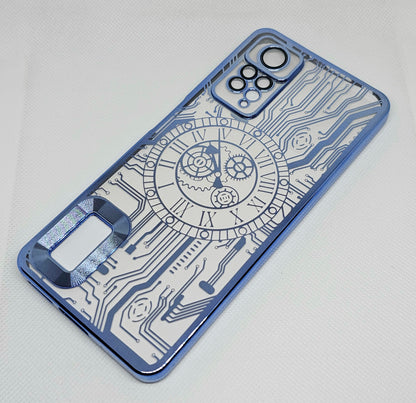 Mi Note 11 Pro  Mobile Back Cover with CD Watch Machine Design soft