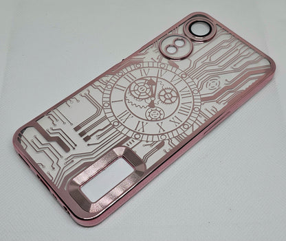 Oppo A78(5G)/A58(5G)/A58x Back Cover with CD Watch Machine Design soft