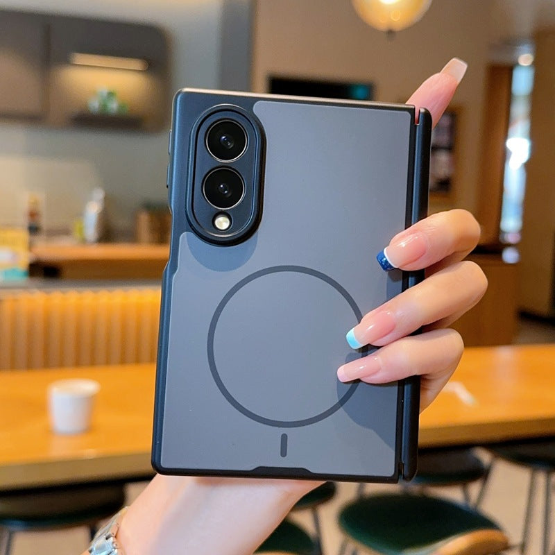Samsung Fold series Magnetic Dual Axis Skin-Like Silicone case (Exclusive)