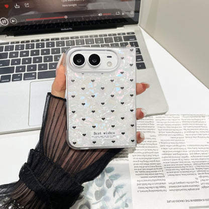 Apple Iphone Ultra ins style shell pattern flower full coverage drop protection foldable screen Case (Exclusive)