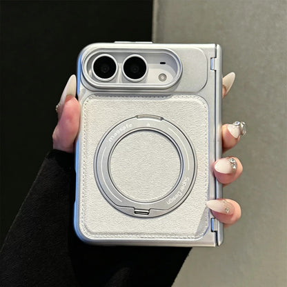 Apple iPhone Duo Business-style leather dual-axis design for drop protection Case (Exclusive)