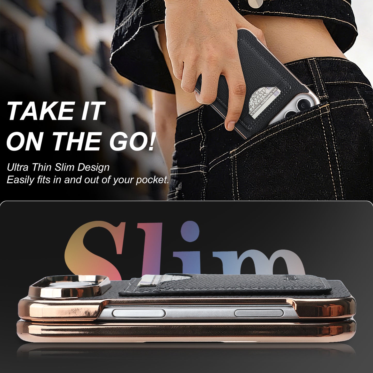 Apple iPhone Ultra series SIM card slot, anti-theft folding case (Exclusive)