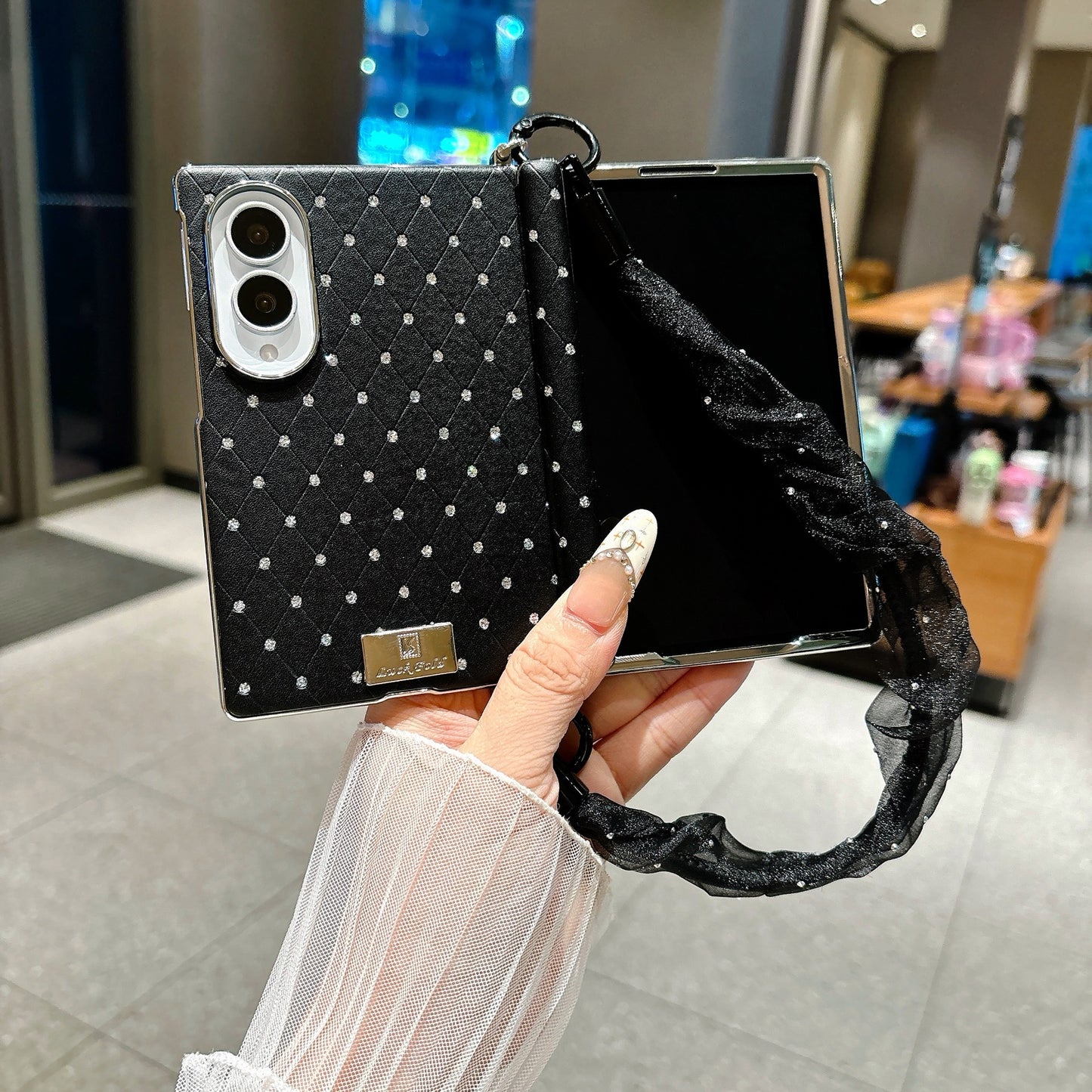 Samsung Z Fold Chanel-style  folding phone Case (Exclusive)