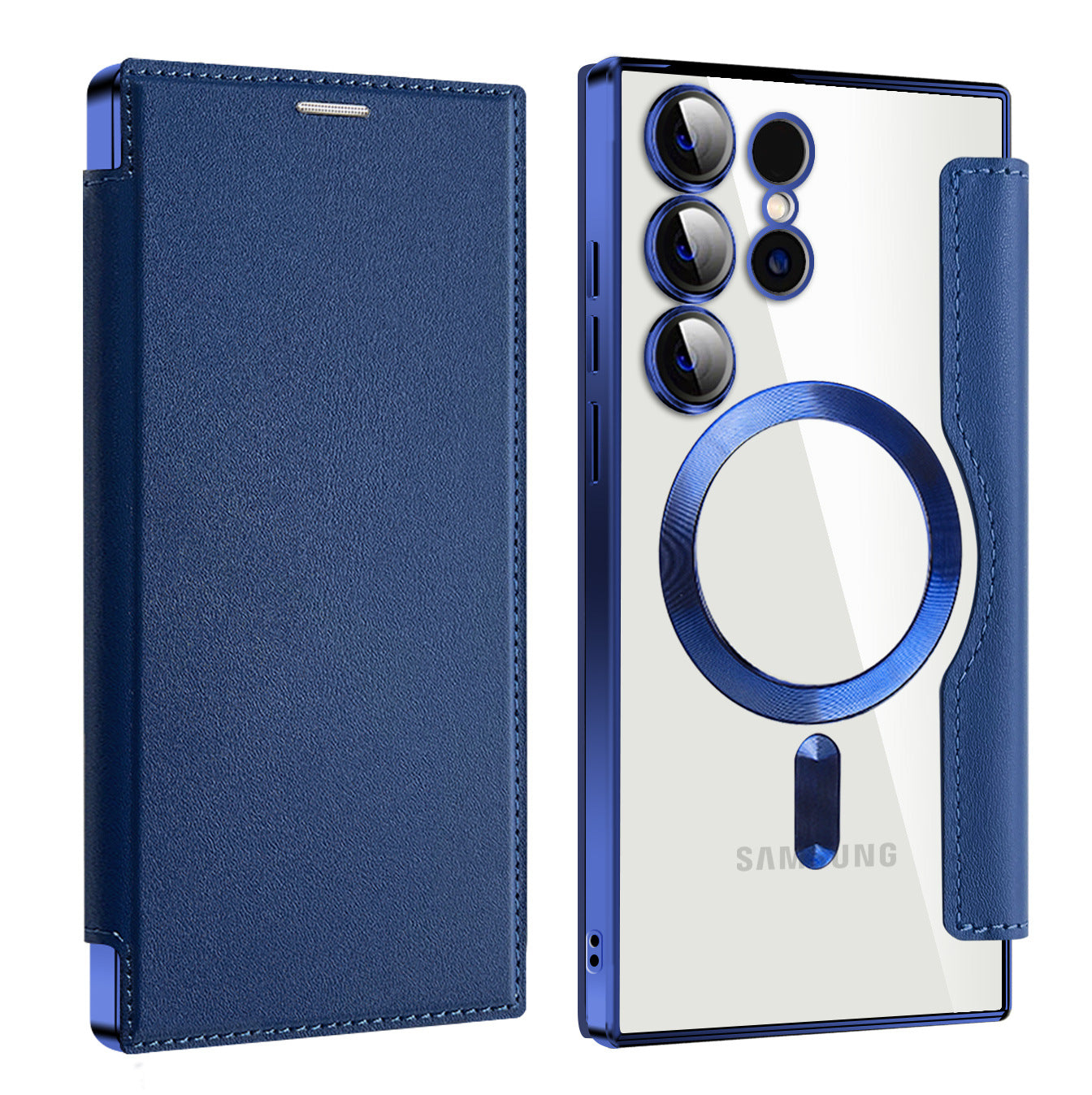 Samsung Ultra series Electroplated Gold Shield Magnetic Case (Exclsuive)