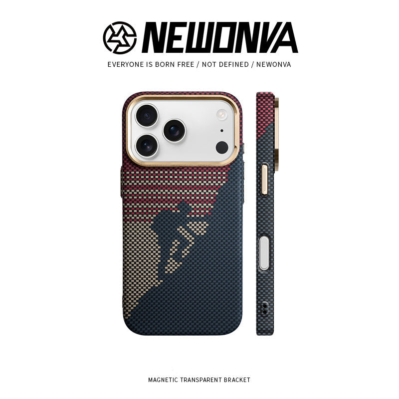 Apple iphone Carbon Fiber Pattern Kevlar Phone Case (Exclusive)